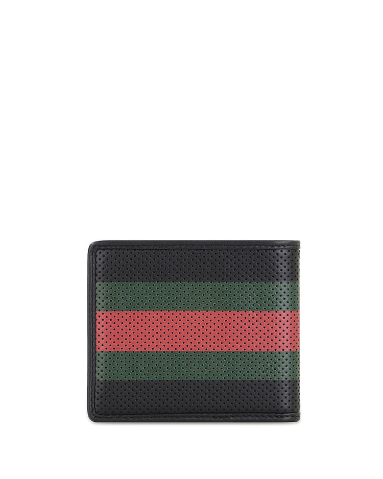 Striped Short Wallet
