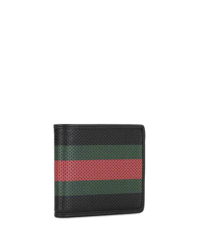 Striped Short Wallet