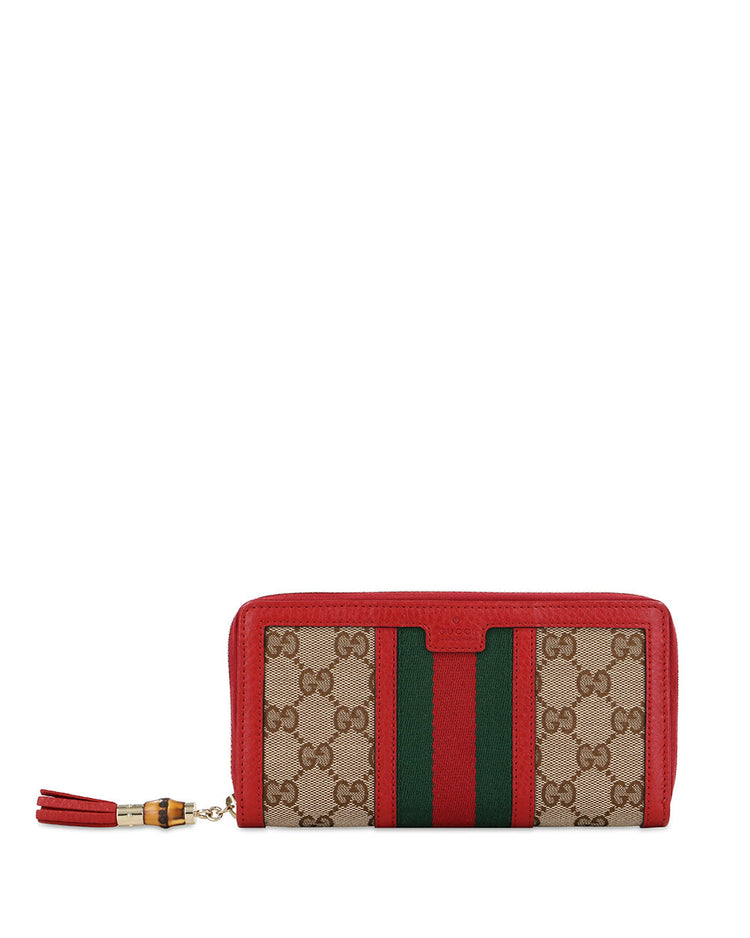 RANIA Canvas Long Wallet
