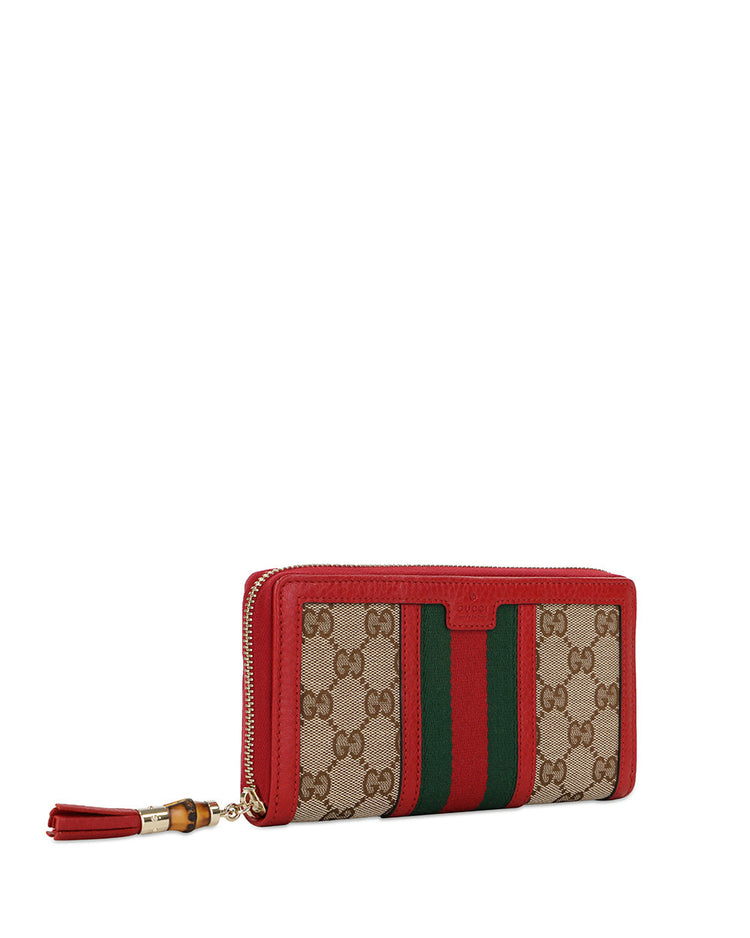 RANIA Canvas Long Wallet