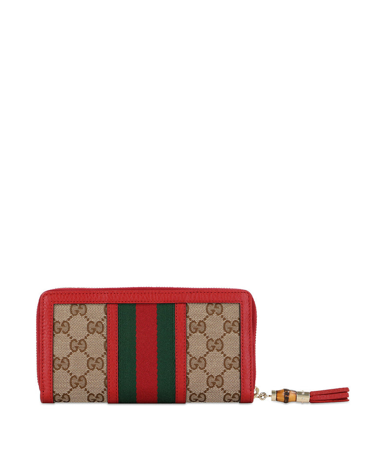 RANIA Canvas Long Wallet