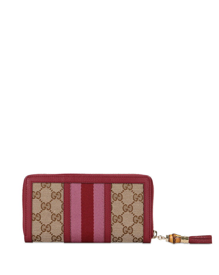 RANIA Canvas Long Wallet