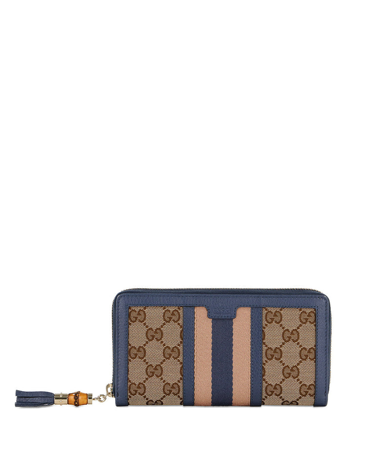 RANIA Canvas Long Wallet