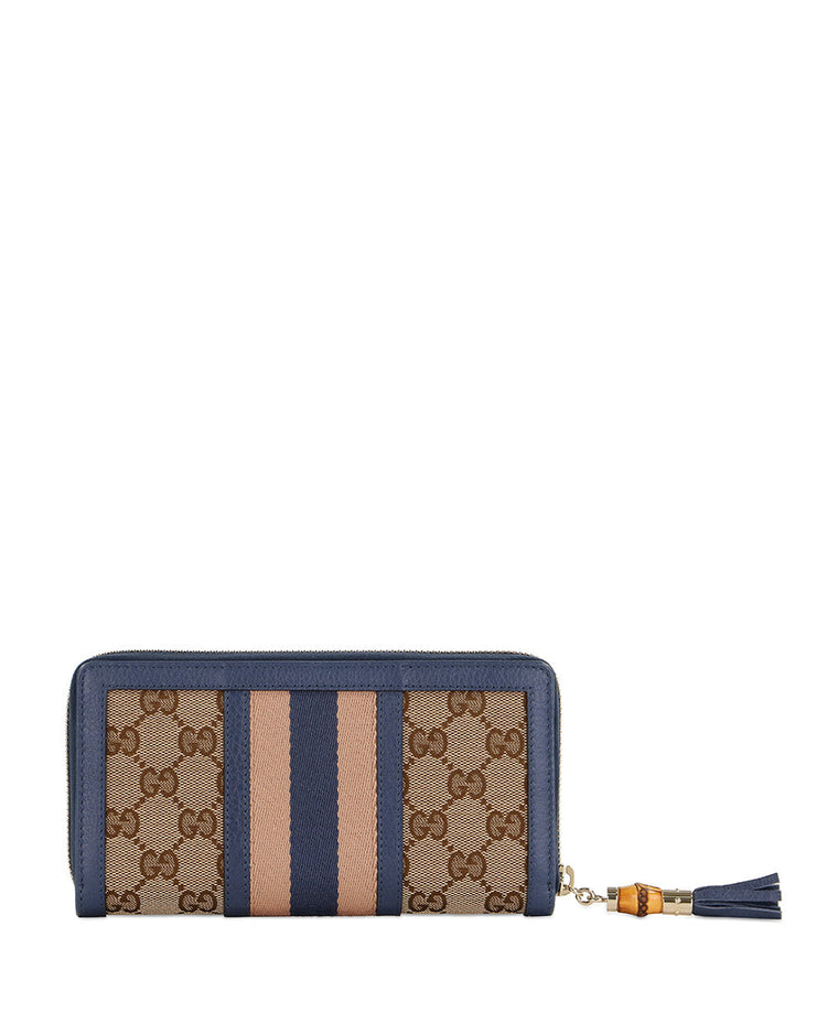 RANIA Canvas Long Wallet