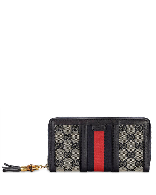 Canvas Long Zip Wallet