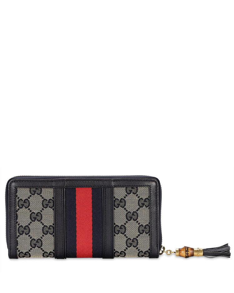 Canvas Long Zip Wallet