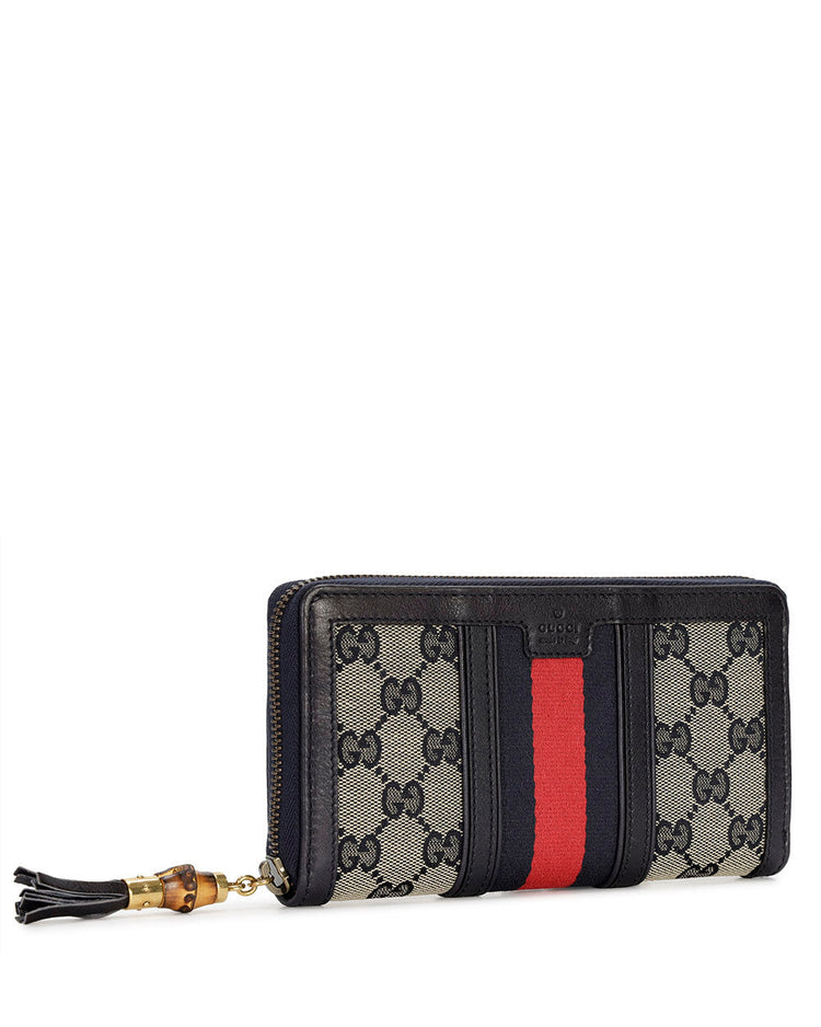 Canvas Long Zip Wallet