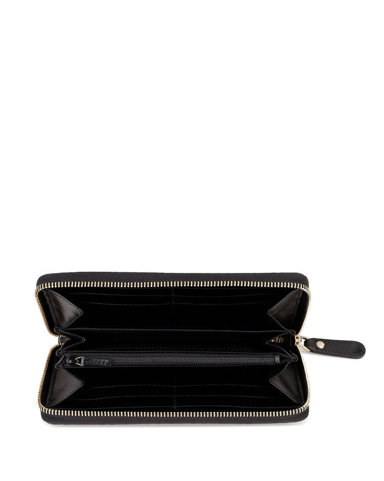 Leather Long Zipper Wallet
