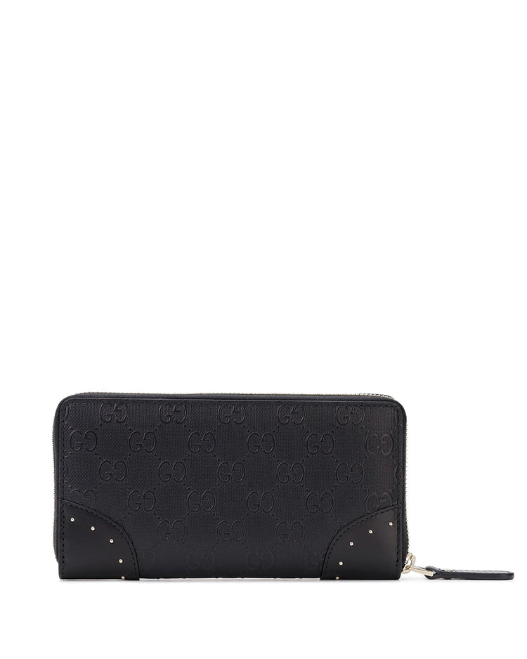 Leather Long Zipper Wallet