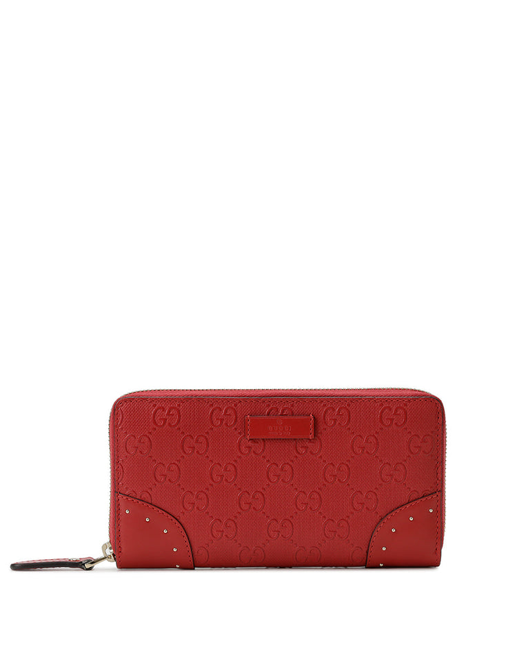 Leather Long Zipper Wallet