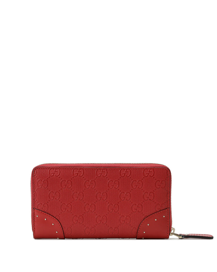 Leather Long Zipper Wallet