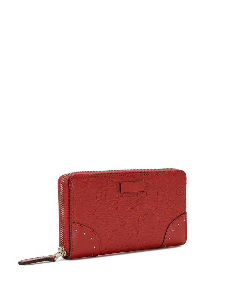 Leather Long Zipper Wallet