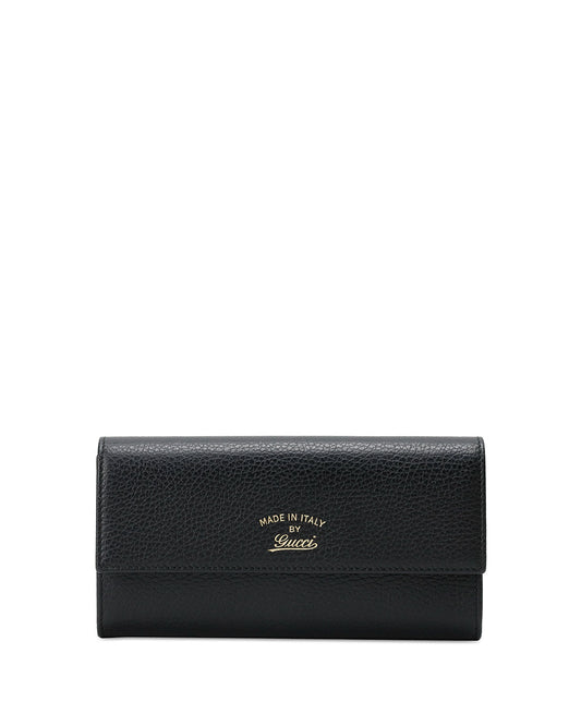 SWING 2-Fold Leather Long Wallet