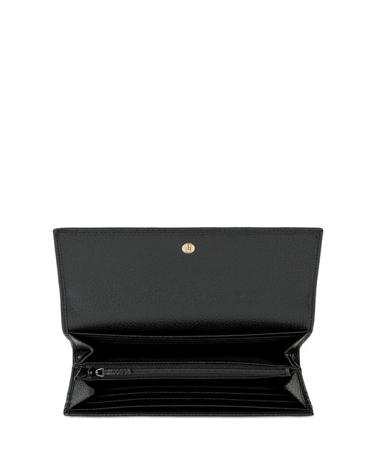 SWING 2-Fold Leather Long Wallet