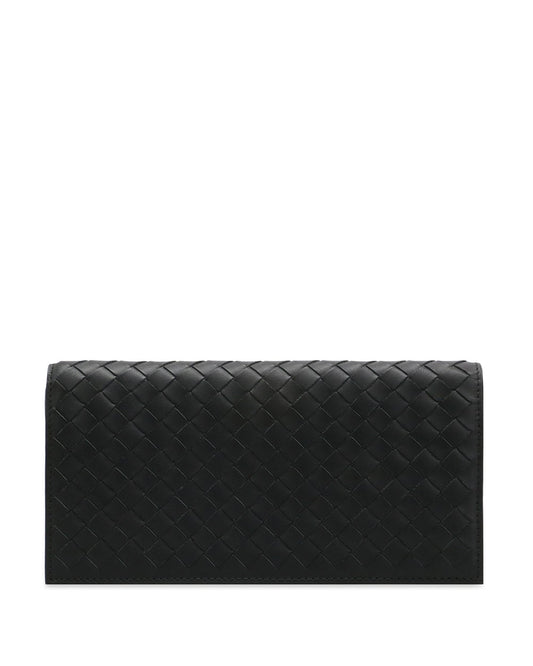 Woven Pattern Long Folding Wallet