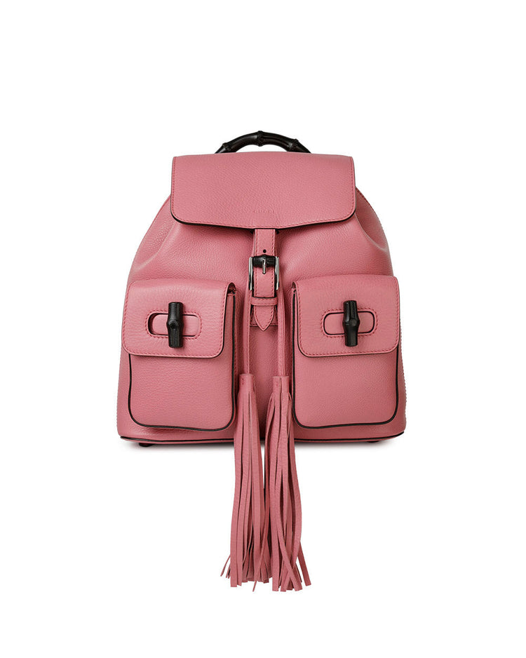 皮革流蘇背包