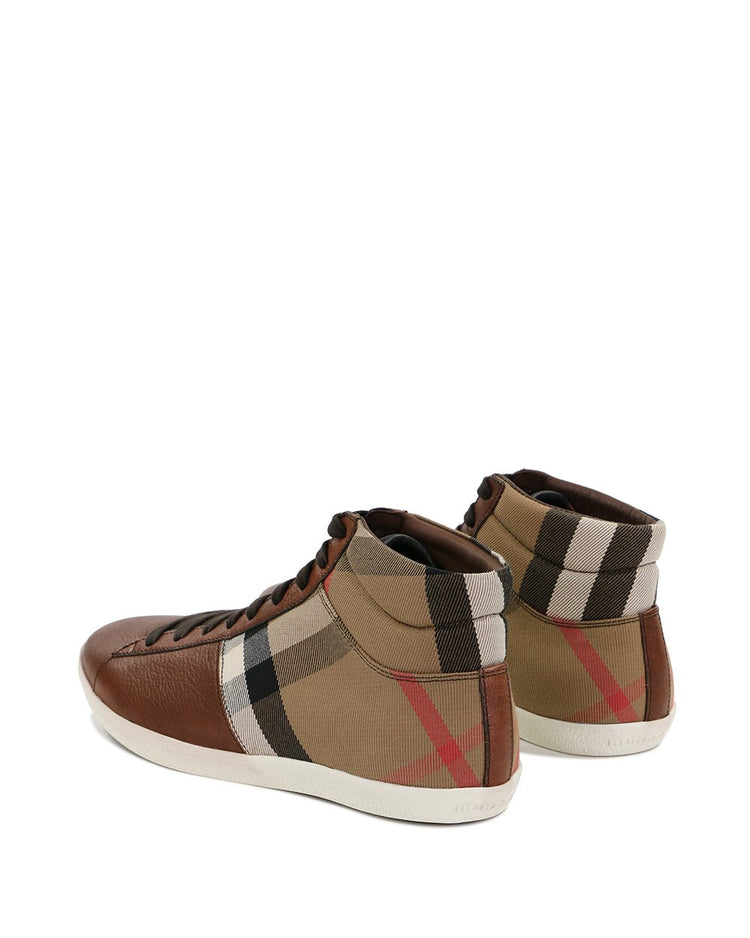 Vintage Check Leather Sneaker