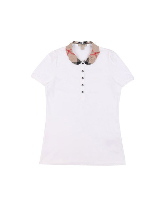 Checked Neck Short Sleeves Polo Shirt - ISSI Outlet