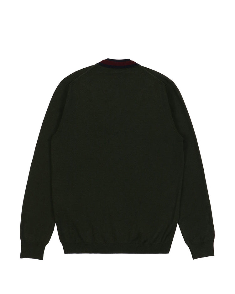 Wool Long-Sleeves V-Neck Sweater