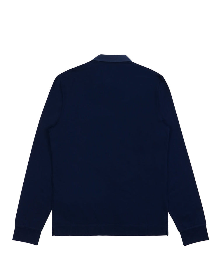 Cotton Long-Sleeves Polo Shirt