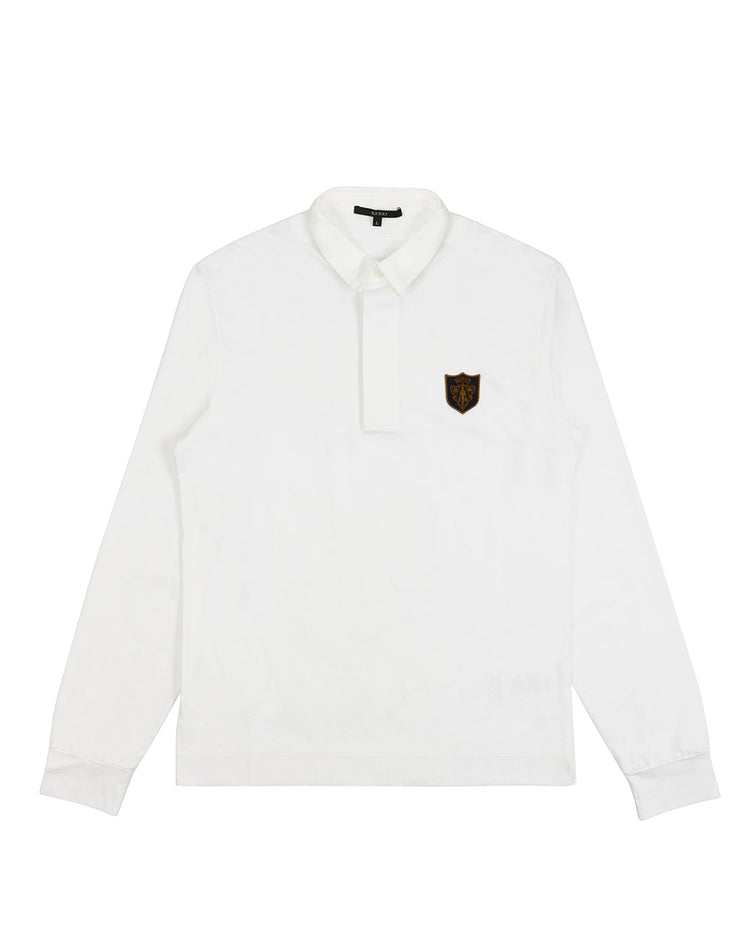 Cotton Long-Sleeves Polo Shirt