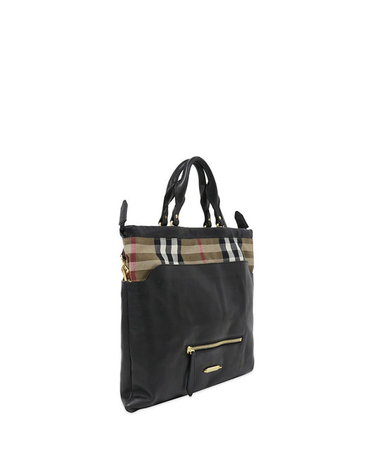 Calf Leather Classic Plaid Big Crush Tote - ISSI Outlet