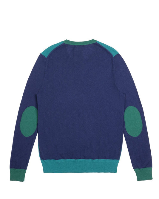 Colour Block Cashmere Cotton Sweater - ISSI Outlet