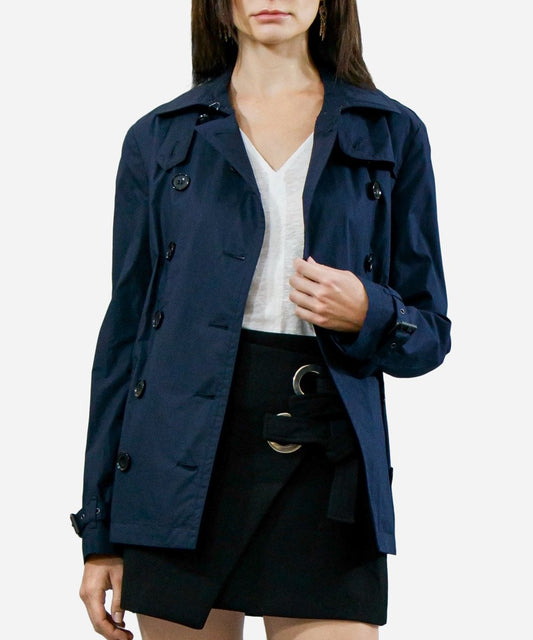 Double-breasted Mid-length Trench Coat