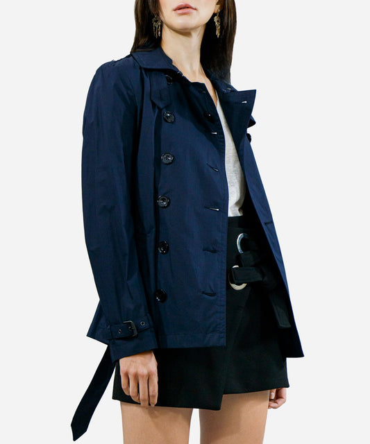 Double-breasted Mid-length Trench Coat