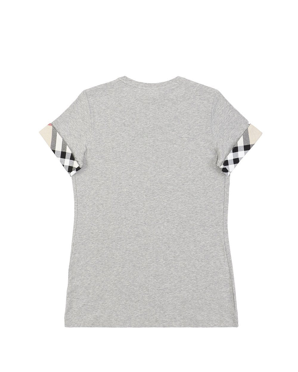 Checked V-Neck Short Sleeves T-Shirt - ISSI Outlet