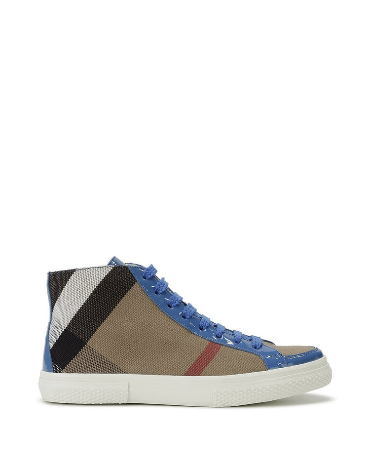 Striped High-Top Sneakers