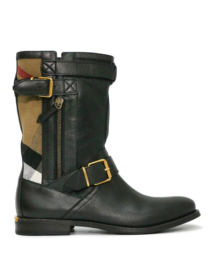 Brit Canvas Check Grantville Boots - ISSI Outlet