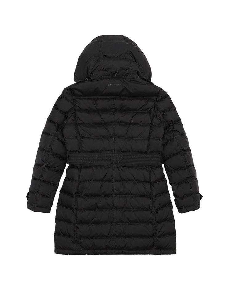 Mid-Length Striped Down Jacket