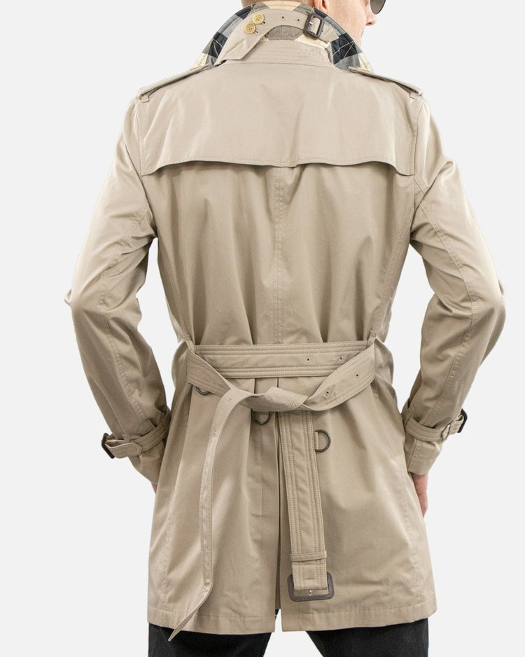 Cotton Lapel Trench Coat - ISSI Outlet