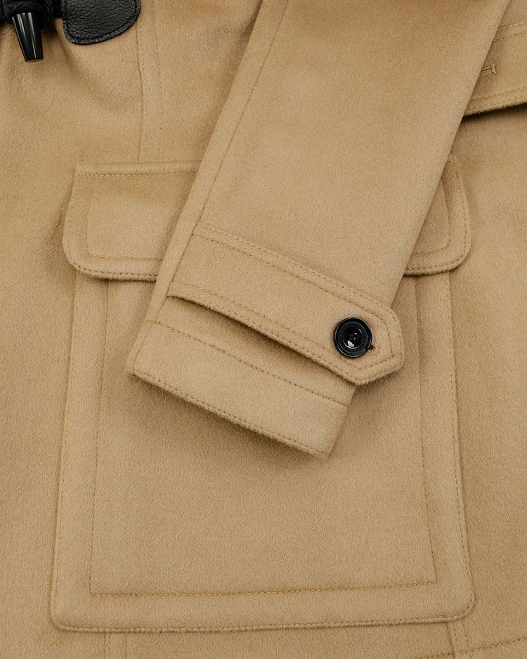 Wool Single-Breasted Mid-Length Trench Coat