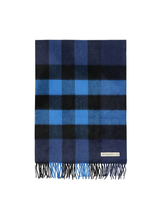 Checked Print Cashmere Muffler