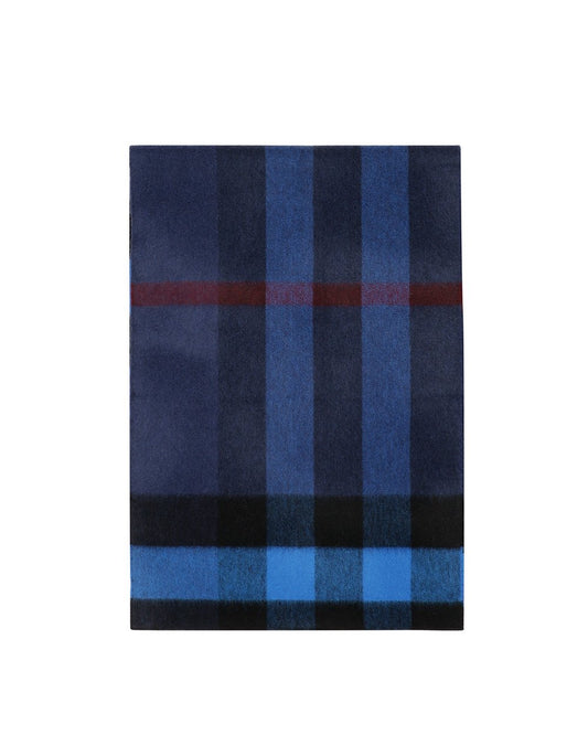 Checked Print Cashmere Muffler