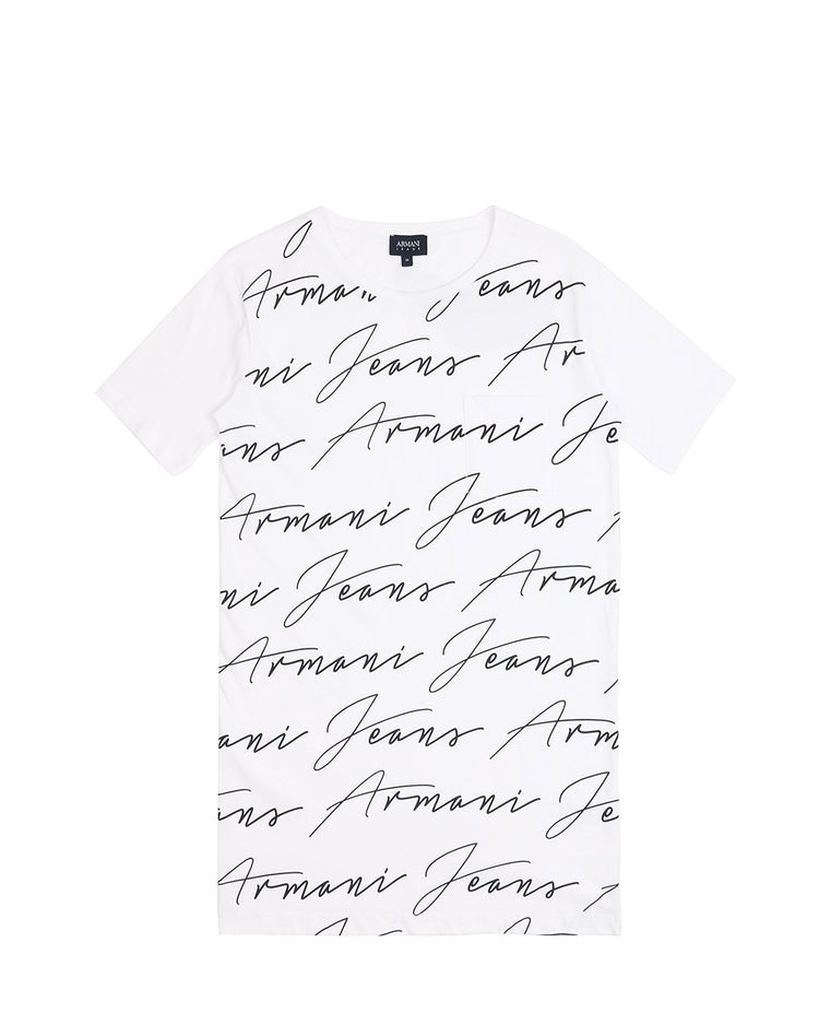 Print Short Sleevess Long T-Shirt