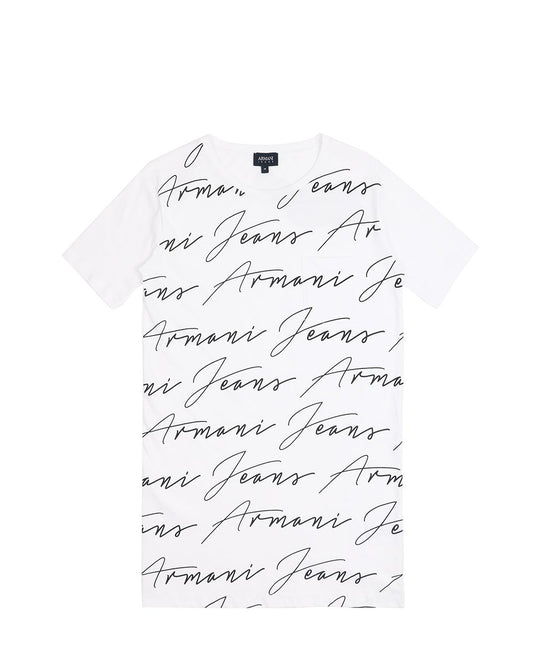 Print Short Sleevess Long T-Shirt