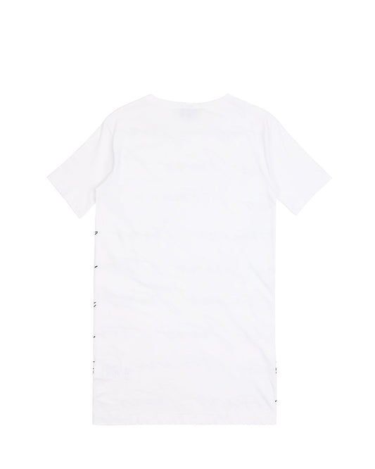 Print Short Sleevess Long T-Shirt