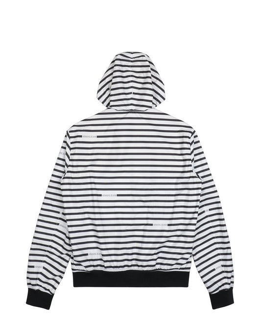 Stripe Hooded Jacket