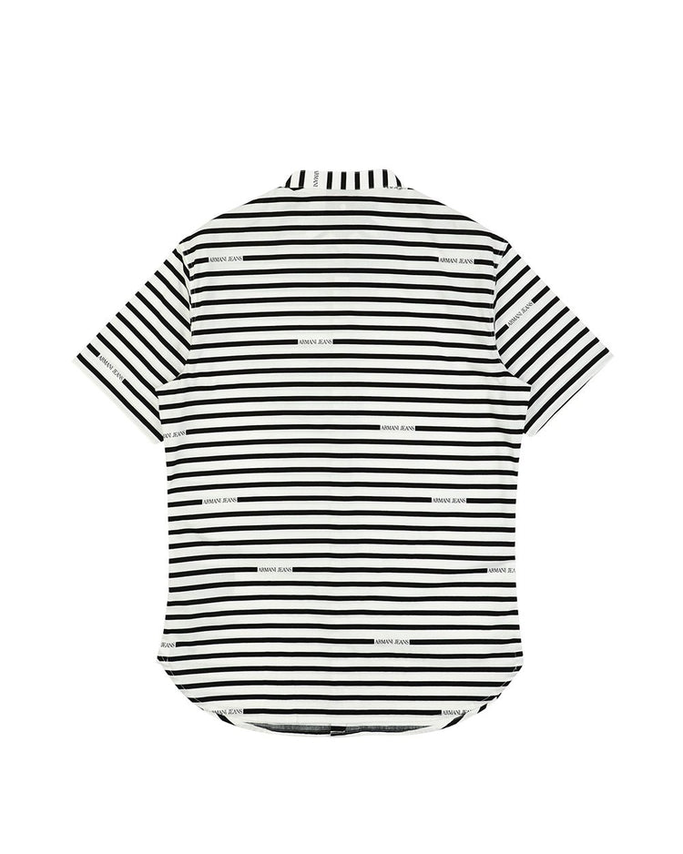 Cotton Striped Short Sleeves Shirt - ISSI Outlet
