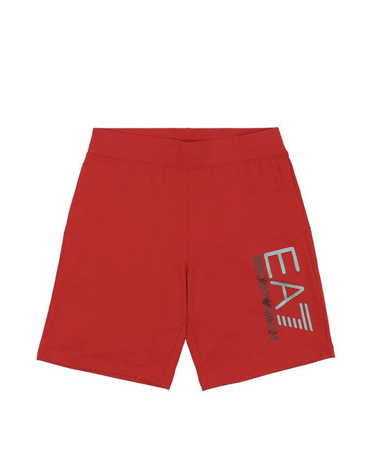 Logo Printed Cotton Track Shorts