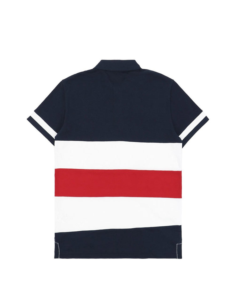 Striped Cotton Short Sleeves Polo Shirt