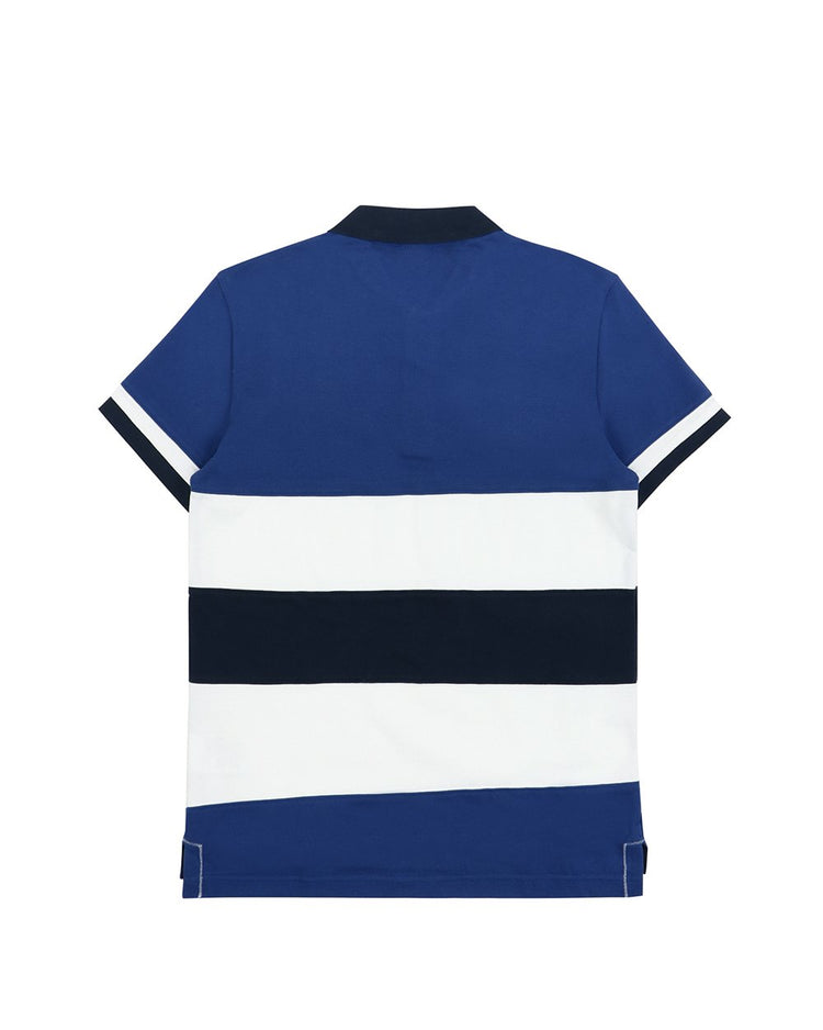 Striped Cotton Short Sleeves Polo Shirt