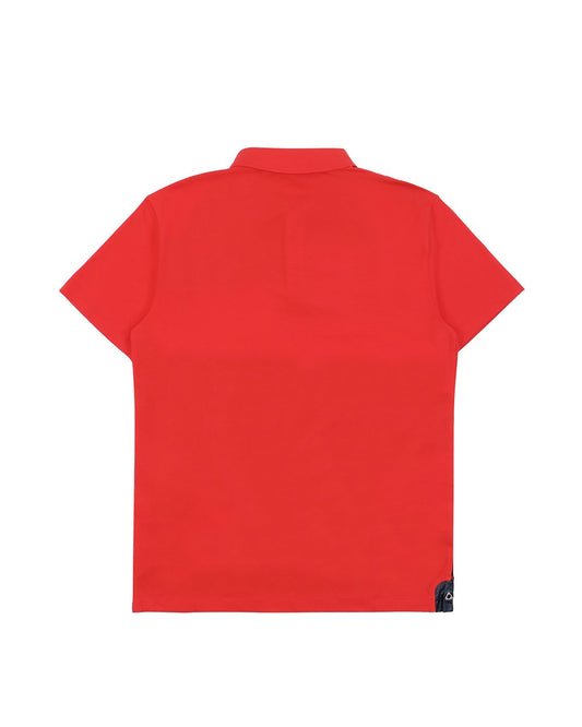 Panelled Cotton Short Sleeves Polo Shirt