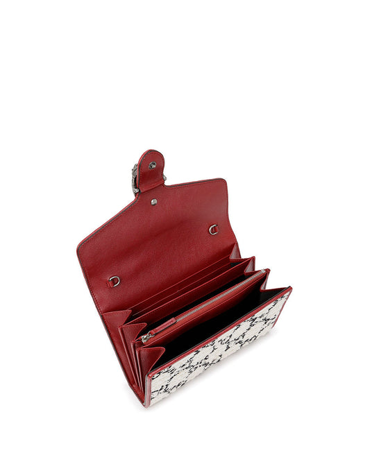 GG Supreme Dionysus wallet on chain - White Tweed (401231G48AN)