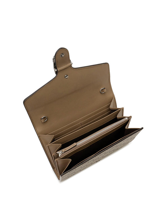 GG Supreme Dionysus wallet on chain - Beige/Ebony (401231KHNSN)