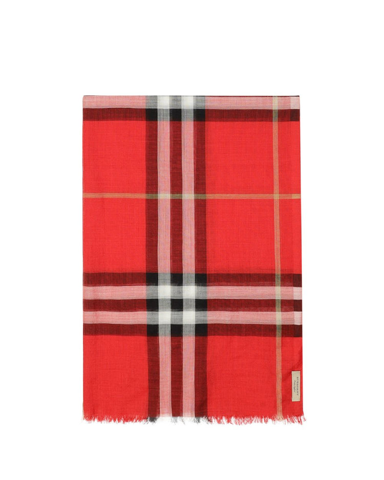 Checked Print Scarf