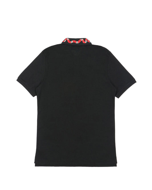 Coral Snake Embroidered Polo Shirt